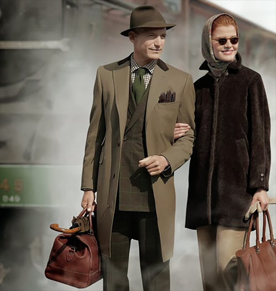 Tweed covert coat shop