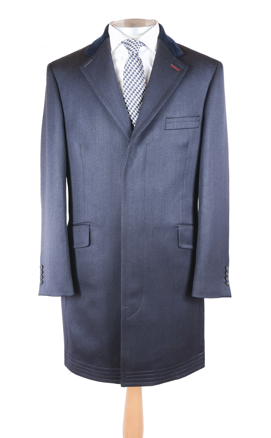 Navy Covert Coat