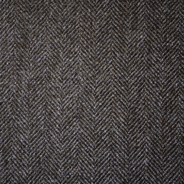 Pure Brown Herringbone Tweed