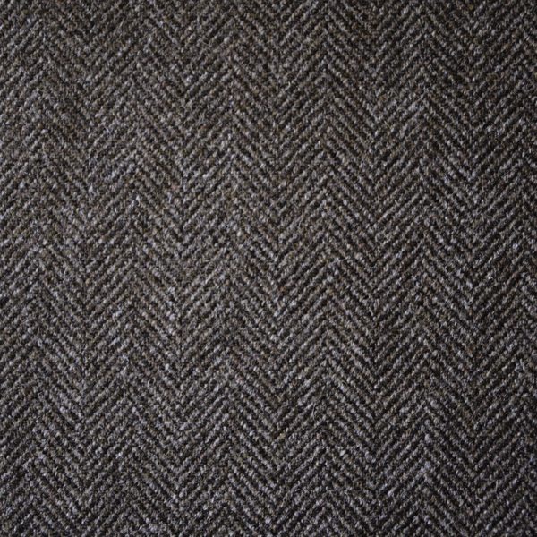 Pure Brown Herringbone Tweed