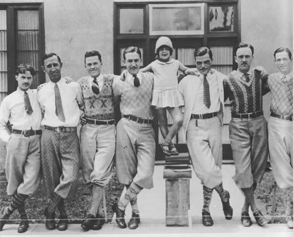 Men Wearing Plus 4's in the 1920's